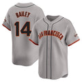 Johmsee SF.Giants #14 Patrick Bailey Player Gray Home Limited Stitched Jerseys