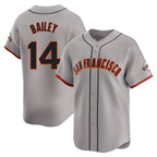 Johmsee SF.Giants #14 Patrick Bailey Player Gray Home Limited Stitched Jerseys