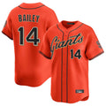 Johmsee SF.Giants #14 Patrick Bailey Player Orange Home Limited Stitched Jerseys