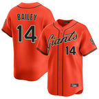 Johmsee SF.Giants #14 Patrick Bailey Player Orange Home Limited Stitched Jerseys