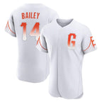 Johmsee SF.Giants #14 Patrick Bailey Player White City Connect Home Limited Elite Stitched Jerseys