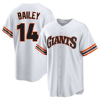 Johmsee SF.Giants #14 Patrick Bailey Player White Home Game Stitched Jerseys