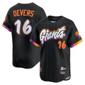 Johmsee SF.Giants #16 Rafael Devers Player Black 2025 City Connect Home Limited Stitched Jerseys