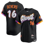 Johmsee SF.Giants #16 Rafael Devers Player Black 2025 City Connect Home Limited Stitched Jerseys
