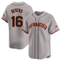 Johmsee SF.Giants #16 Rafael Devers Player Gray Home Limited Stitched Jerseys