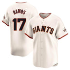 Johmsee SF.Giants #17 Heliot Ramos Player Cream Home Limited Stitched Jerseys