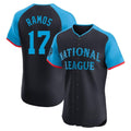 Johmsee SF.Giants #17 Heliot Ramos Player Navy National League All-Star Home Limited Elite Stitched Jerseys