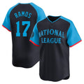 Johmsee SF.Giants #17 Heliot Ramos Player Navy National League All-Star Home Limited Stitched Jerseys