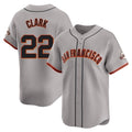 Johmsee SF.Giants #22 Will Clark Player Gray Home Limited Stitched Jerseys