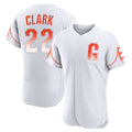 Johmsee SF.Giants #22 Will Clark Player White City Connect Home Limited Elite Stitched Jerseys