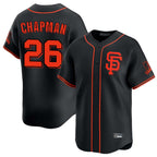 Johmsee SF.Giants #26 Matt Chapman Player Black 2026 Home Limited Stitched Jerseys