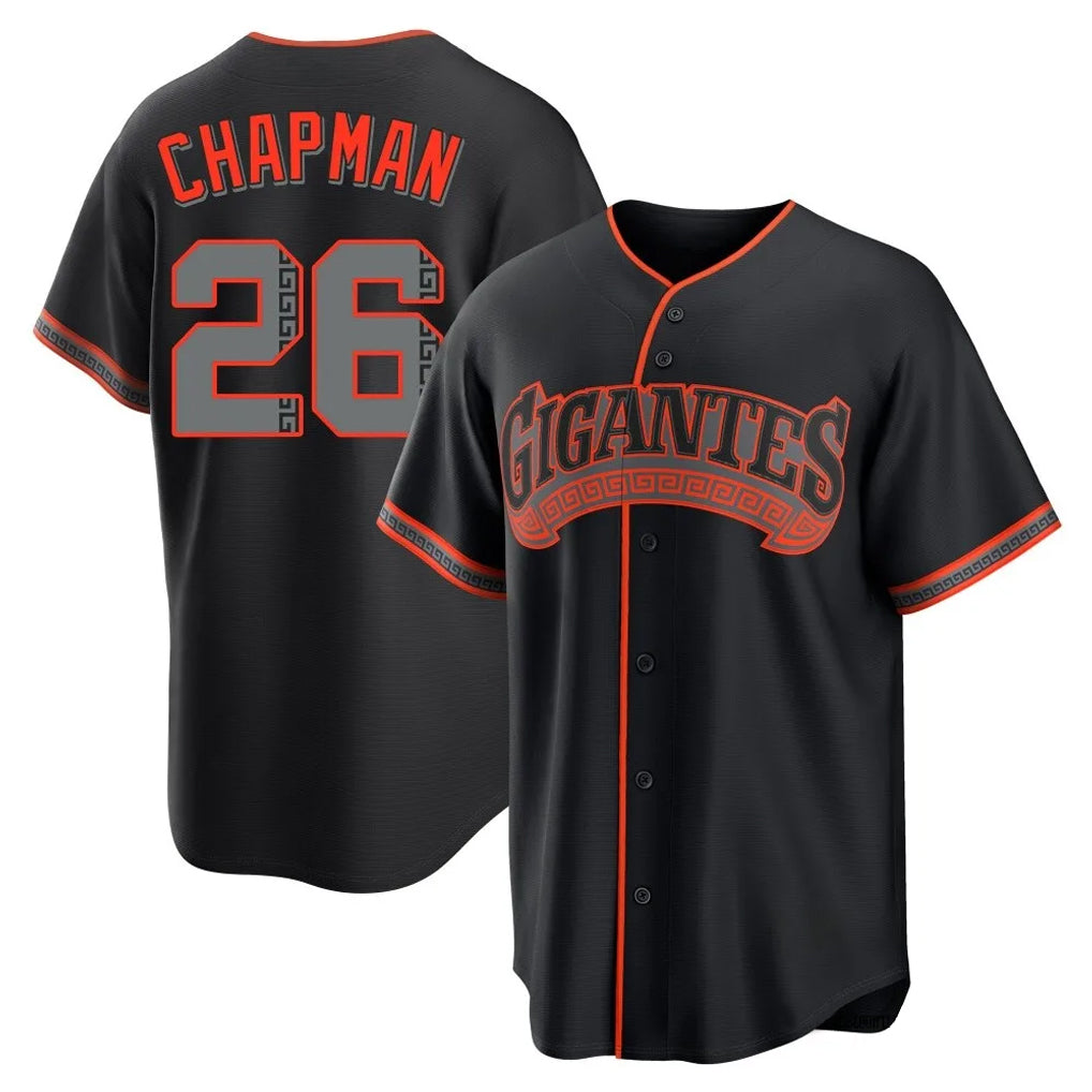 Johmsee SF.Giants #26 Matt Chapman Player Black Alternate Limited Stitched Jerseys
