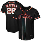 Johmsee SF.Giants #26 Matt Chapman Player Black Fashion Out Home Limited Stitched Jerseys