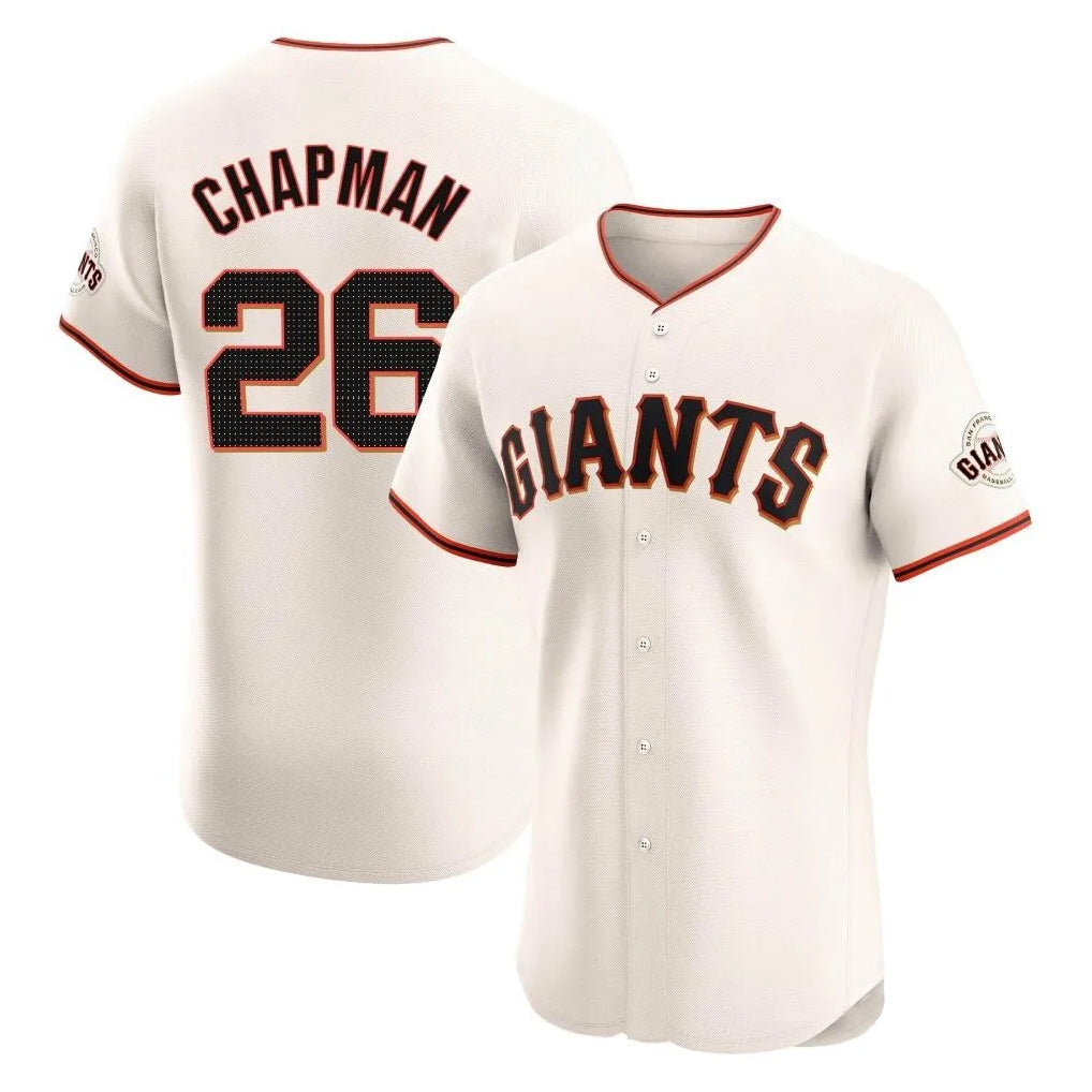 Johmsee SF.Giants #26 Matt Chapman Player Cream Home Limited Elite Stitched Jerseys