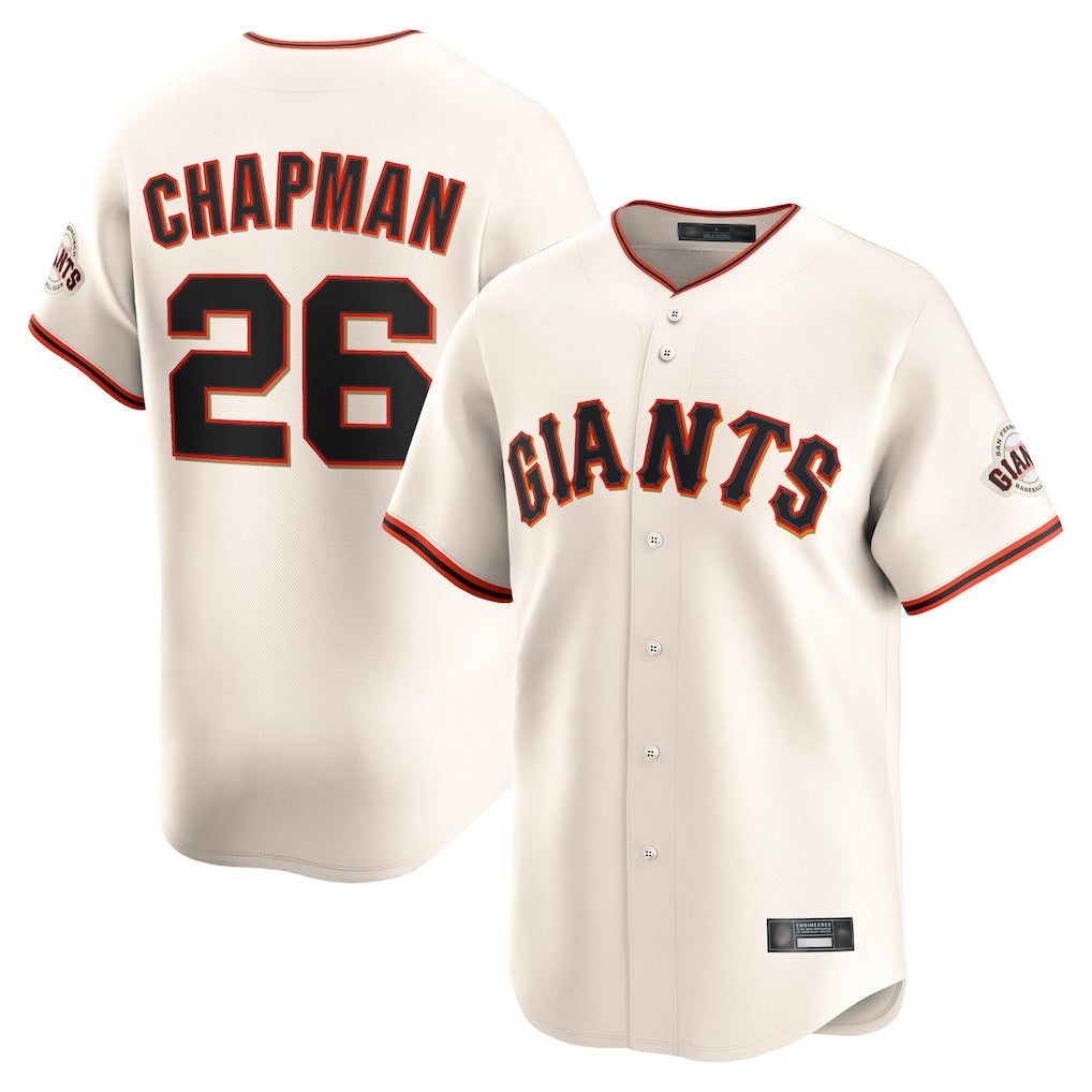 Johmsee SF.Giants #26 Matt Chapman Player Cream Home Limited Stitched Jerseys