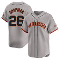 Johmsee SF.Giants #26 Matt Chapman Player Gray Home Limited Stitched Jerseys