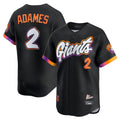 Johmsee SF.Giants #2 Willy Adames Player Black 2025 City Connect Home Limited Stitched Jerseys