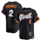 Johmsee SF.Giants #2 Willy Adames Player Black 2025 City Connect Home Limited Stitched Jerseys