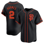 Johmsee SF.Giants #2 Willy Adames Player  Black 2026 Home Limited Stitched Jerseys