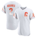 Johmsee SF.Giants #2 Willy Adames Player White City Connect Home Limited Elite Stitched Jerseys