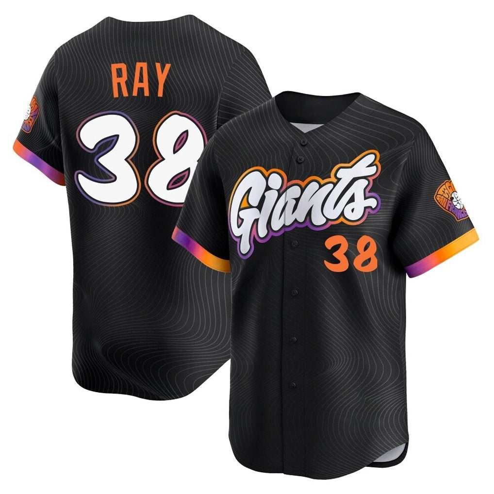 Johmsee SF.Giants #38 Robbie Ray Player Black 2025 City Connect Home Limited Stitched Jerseys