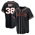 Johmsee SF.Giants #38 Robbie Ray Player Black Fashion Out Home Limited Stitched Jerseys