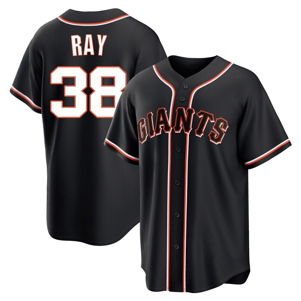 Johmsee SF.Giants #38 Robbie Ray Player Black Fashion Out Home Limited Stitched Jerseys