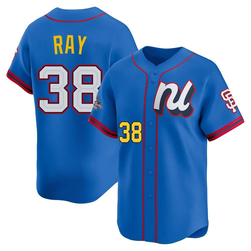 Johmsee SF.Giants #38 Robbie Ray Player Blue National League All-Star Edition Limited Stitched Jerseys