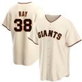 Johmsee SF.Giants #38 Robbie Ray Player Cream Home Game Stitched Jerseys