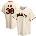 Johmsee SF.Giants #38 Robbie Ray Player Cream Home Game Stitched Jerseys