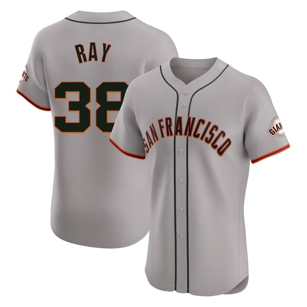 Johmsee SF.Giants #38 Robbie Ray Player Gray Home Limited Elite Stitched Jerseys