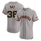 Johmsee SF.Giants #38 Robbie Ray Player Gray Home Limited Elite Stitched Jerseys
