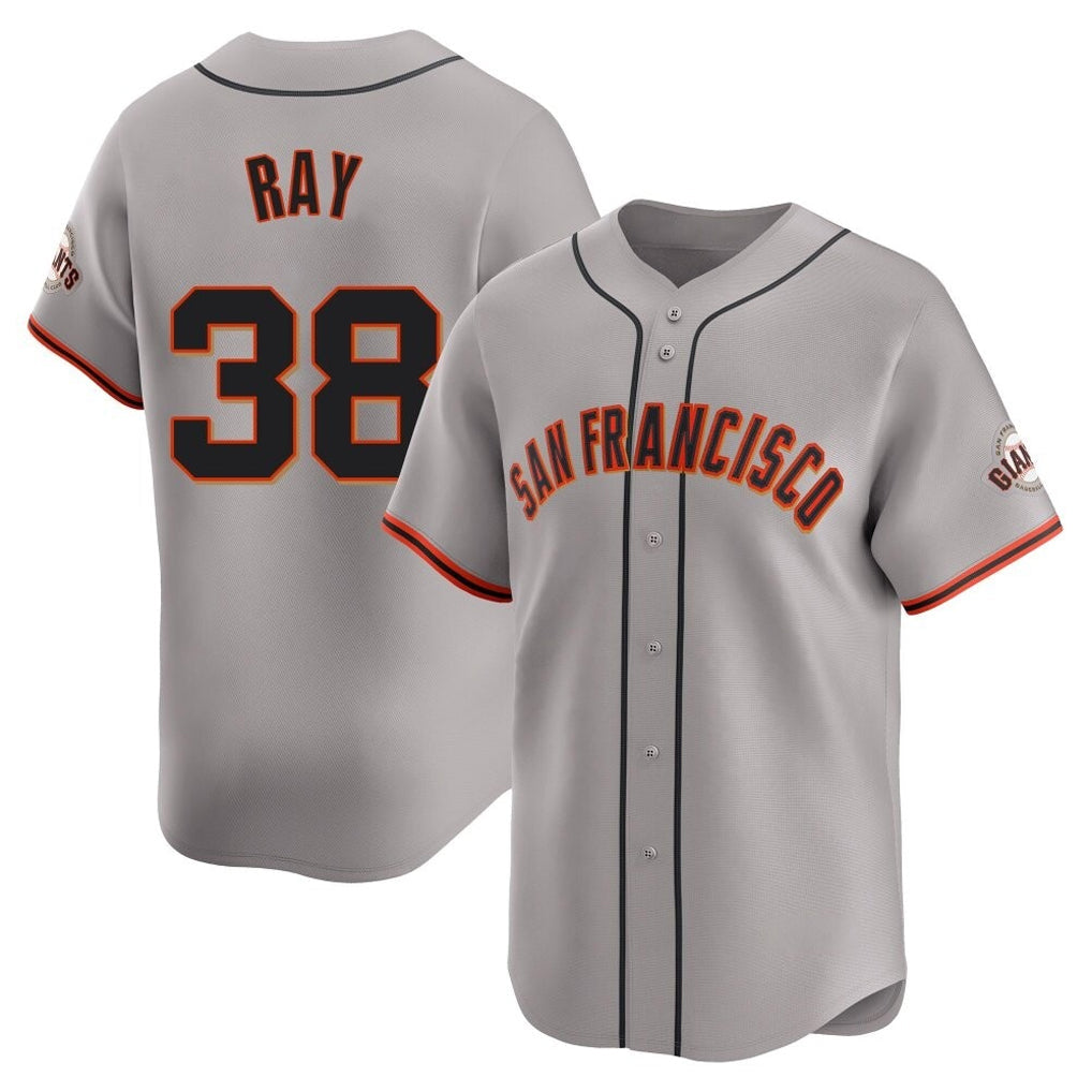 Johmsee SF.Giants #38 Robbie Ray Player Gray Home Limited Stitched Jerseys