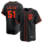 Johmsee SF.Giants #51 Jung Hoo Lee Player Black 2026 Home Limited Stitched Jerseys