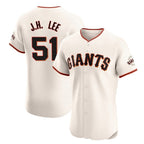 Johmsee SF.Giants #51 Jung Hoo Lee Player Cream Home Limited Elite Stitched Jerseys