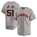 Johmsee SF.Giants #51 Jung Hoo Lee Player Gray Home Limited Stitched Jerseys