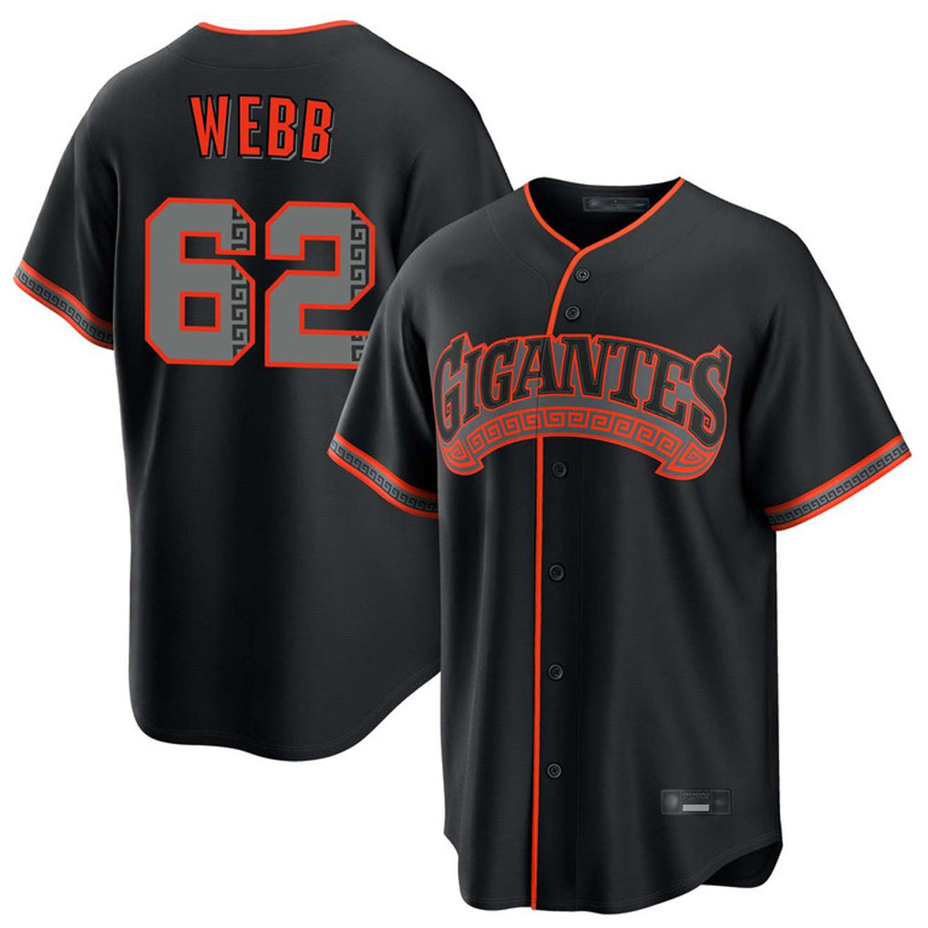 Johmsee SF.Giants #62 Logan Webb Player Black Alternate Limited Stitched Jerseys