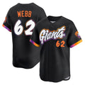 Johmsee SF.Giants #62 Logan Webb Player Black City Connect Home Limited Stitched Jerseys
