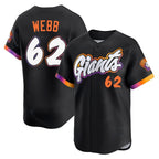 Johmsee SF.Giants #62 Logan Webb Player Black City Connect Home Limited Stitched Jerseys