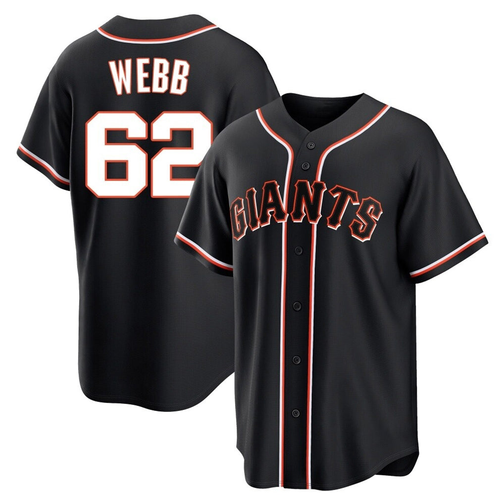 Johmsee SF.Giants #62 Logan Webb Player Black Fashion Out Home Limited Stitched Jerseys
