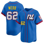 Johmsee SF.Giants #62 Logan Webb Player Blue National League All-Star Edition Limited Stitched Jerseys