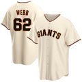 Johmsee SF.Giants #62 Logan Webb Player Cream Home Game Stitched Jerseys
