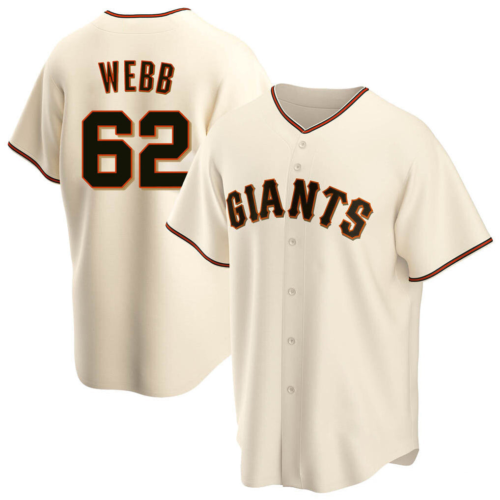 Johmsee SF.Giants #62 Logan Webb Player Cream Home Game Stitched Jerseys