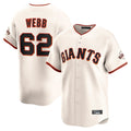 Johmsee SF.Giants #62 Logan Webb Player Cream Home Limited Stitched Jerseys
