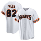Johmsee SF.Giants #62 Logan Webb Player White Home Game Stitched Jerseys