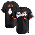 Johmsee SF.Giants #6 Daniel Susac Player Black 2025 City Connect Home Limited Stitched Jerseys