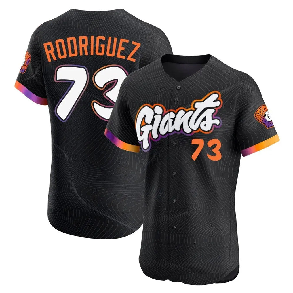 Johmsee SF.Giants #73 Randy Rodriguez Player Black City Connect Home Limited Elite Stitched Jerseys