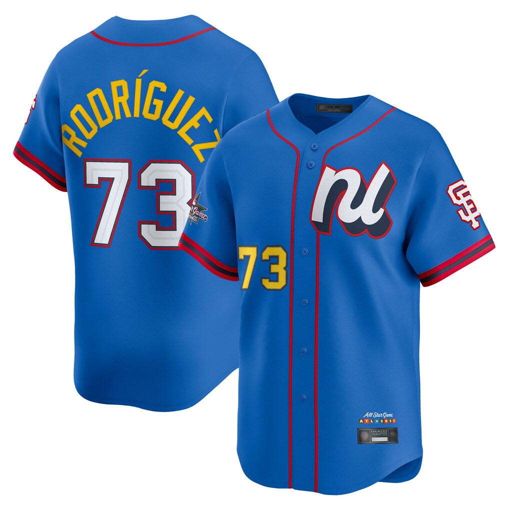 Johmsee SF.Giants #73 Randy Rodriguez Player Blue National League All-Star Edition Limited Stitched Jerseys