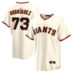 Johmsee SF.Giants #73 Randy Rodriguez Player Cream Home Game Stitched Jerseys