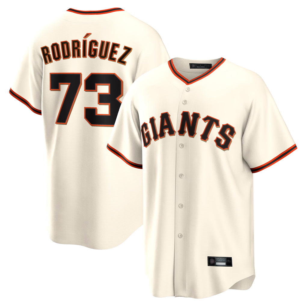 Johmsee SF.Giants #73 Randy Rodriguez Player Cream Home Game Stitched Jerseys